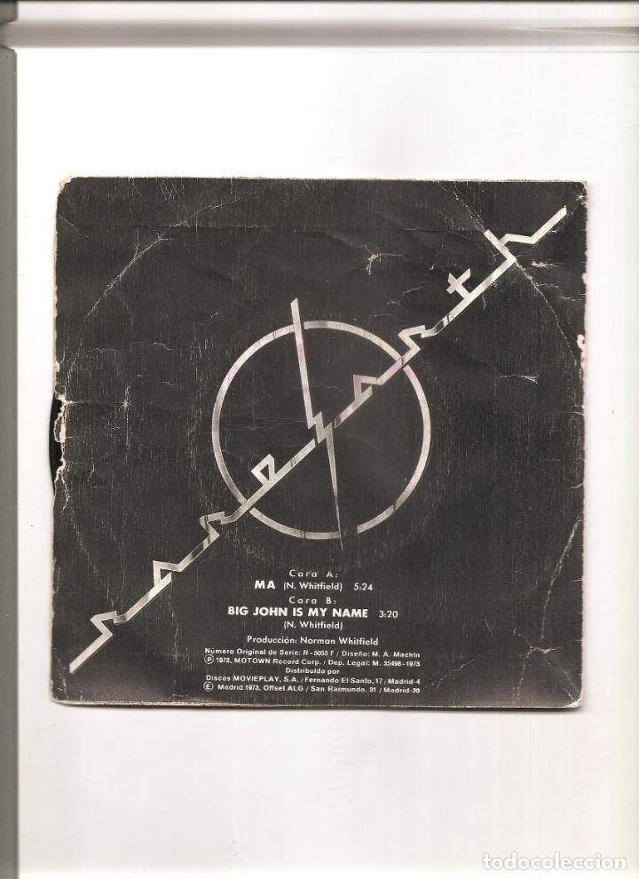 Discos de vinilo: RARE EARTH. MA. single - Foto 2