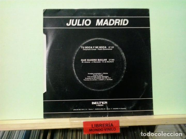 Discos de vinilo: LMV - Julio Madrid. Belter 1983, ref. 1-10.331 -- Single - Foto 2