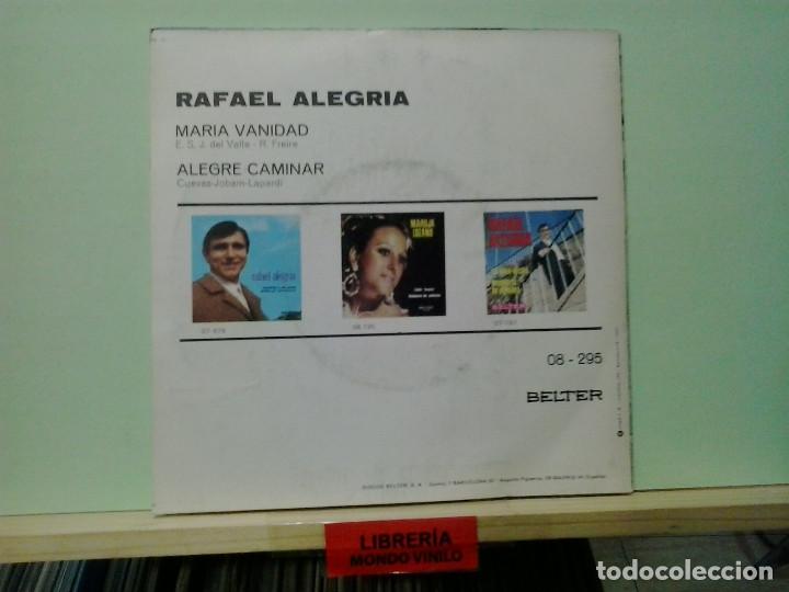 Discos de vinilo: LMV - Rafael Alegria. Belter 1973, ref. 08-295 -- Single - Foto 2