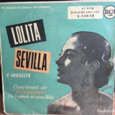 Discos de vinilo: LOLITA SEVILLA - CANCIONES DE EL FOTOGÉNICO (7”, EP) (RCA ESPAÑOLA, S.A.) 3-24030