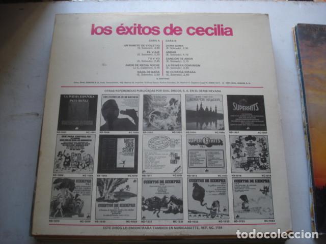 Discos de vinilo: s. centeno   los exitos de cecilia - Foto 2