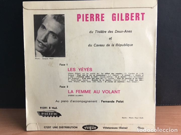 Discos de vinilo: Pierre Gilbert - Chante Les Y&eacute;y&eacute;s (Single) - Foto 2