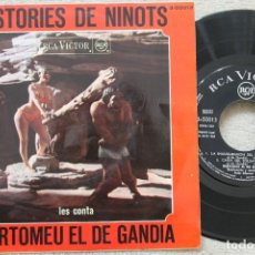 Discos de vinilo: BERTOMEU EL DE GANDIA HISTORIES DE NINOTS EP VINYL MADE IN SPAIN 1968. Lote 198529473