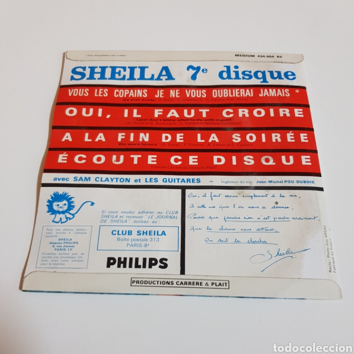 Discos de vinilo: SHEILA - ECOUTE CE DISQUE - Foto 2