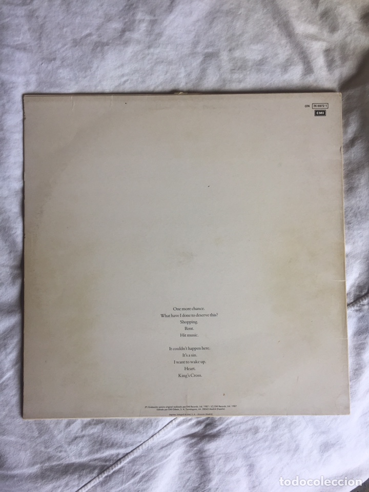 Discos de vinilo: Pet Shop Boys / actually - LP - Foto 2