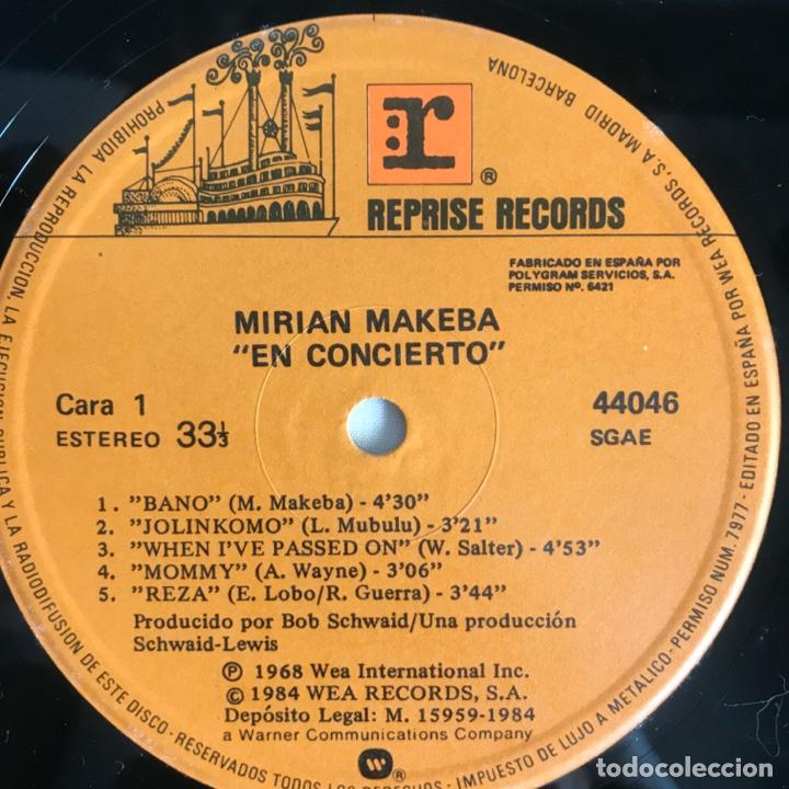 Discos de vinilo: Miriam Makeba En Concierto 1984 - Foto 4
