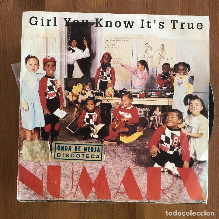 Discos de vinil: NUMARX - GIRL YOU KNOW IT'S TRUE - SINGLE BLANCO Y NEGRO SPAIN 1988