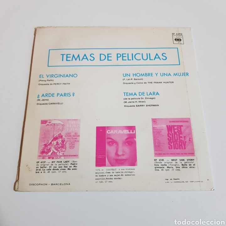 Discos de vinilo: TEMAS DE PELICULAS - Foto 2