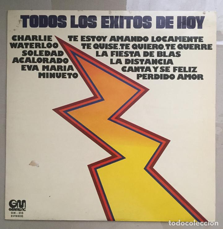 Discos de vinilo: TODOS LOS EXITOS DE HOY - VARIOS INTERPRETES - GRAMUSIC - 1974 - Foto 1