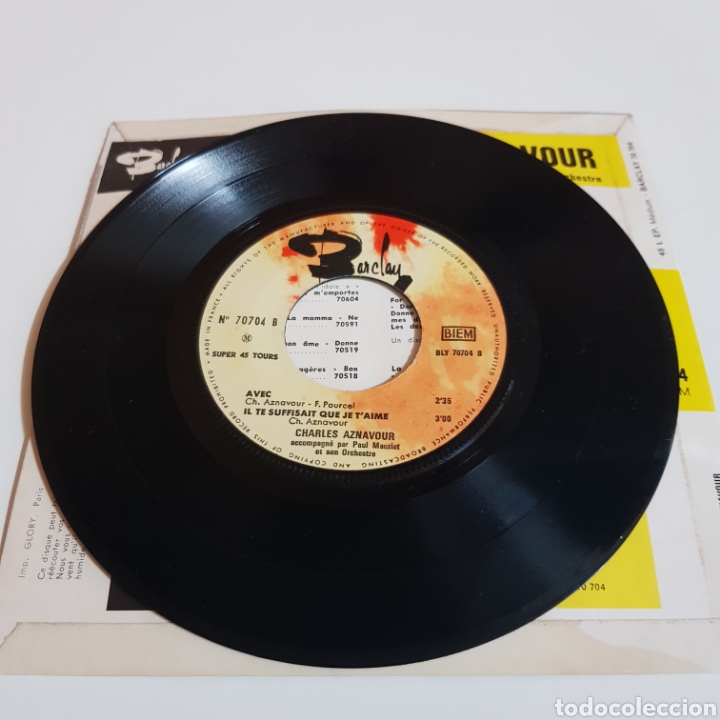 Discos de vinilo: CHARLES AZNAVOUR - LE TEMPS - BARCLAY - Foto 4