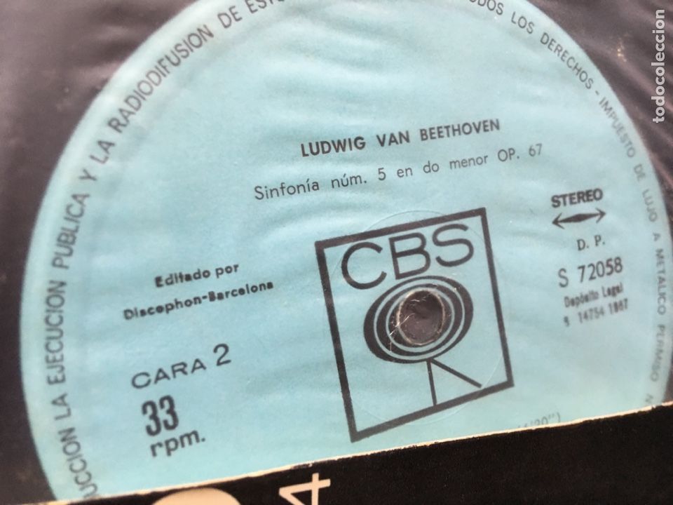 Discos de vinilo: Beethoven - Bruno Walter - Symphony No. 5 &middot; Symphony No. 4 (LP) - Foto 3