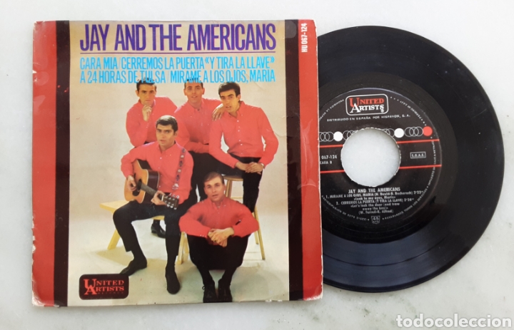 Discos de vinilo: Jay and the americans cara mia+3 - Foto 1