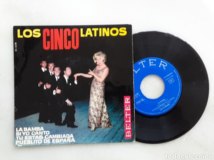 Discos de vinilo: Los cinco Latinos Ep La bamba +3 - Foto 1