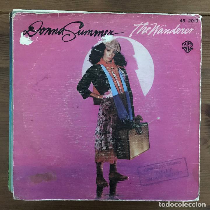 Discos de vinilo: DONNA SUMMER - THE WANDERER - SINGLE HISPAVOX SPAIN 1980 - Foto 1