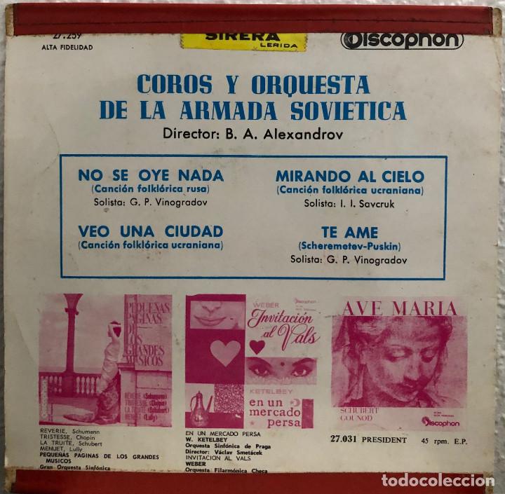 Discos de vinilo: COROS Y ORQUESTA DE LA ARMADA SOVI&Eacute;TICA - Foto 2