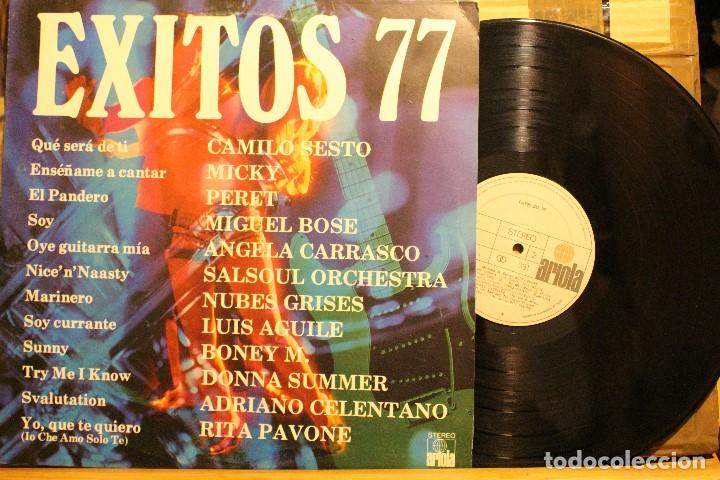 Disques de vinyle: &Eacute;XITOS 77 / 1977 ARIOLA CAMILO SEXTO MICKY PERETMBOS&Eacute; CARRASCO SALSOUL  NUBES GRISE PAVONE AGUILE