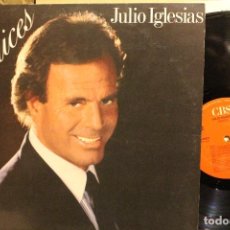 Discos de vinilo: JULIO IGLESIAS / RAICES / 1989 CBS LETRA CANCIONES EN ENCARTE. Lote 198809755