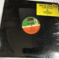 Discos de vinilo: DISCO VINILO LP BETTE MIDLER - TO DESERVE YOU. Lote 198827721