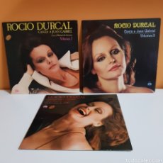 Discos de vinilo: ROCIO DURCAL CANTA A JUAN GABRIEL - VOL 1 - 2 - 3 - LP. Lote 334632078