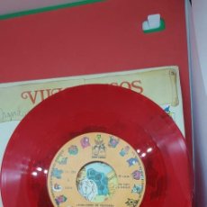 Discos de vinilo: VILLANCICOS SERIE GUIÑOL (RARO--VINILO ROJO) 'ARRE BORRIQUITA' ZAFIRO. Lote 198846978