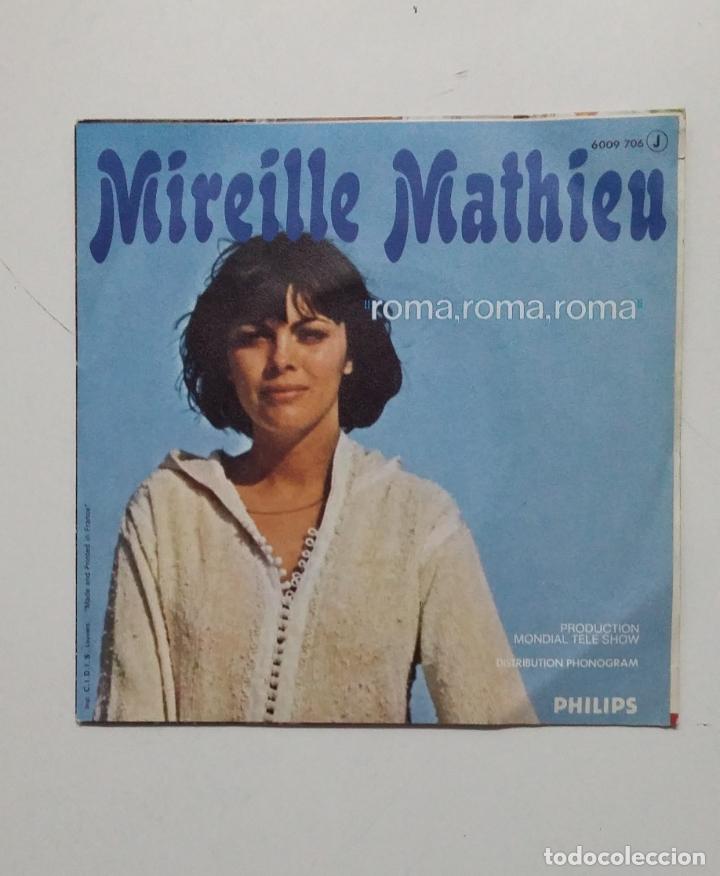 Discos de vinilo: MIREILLE MATHIEU. ROMA, ROMA, ROMA. SINGLE. TDKDS20 - Foto 1