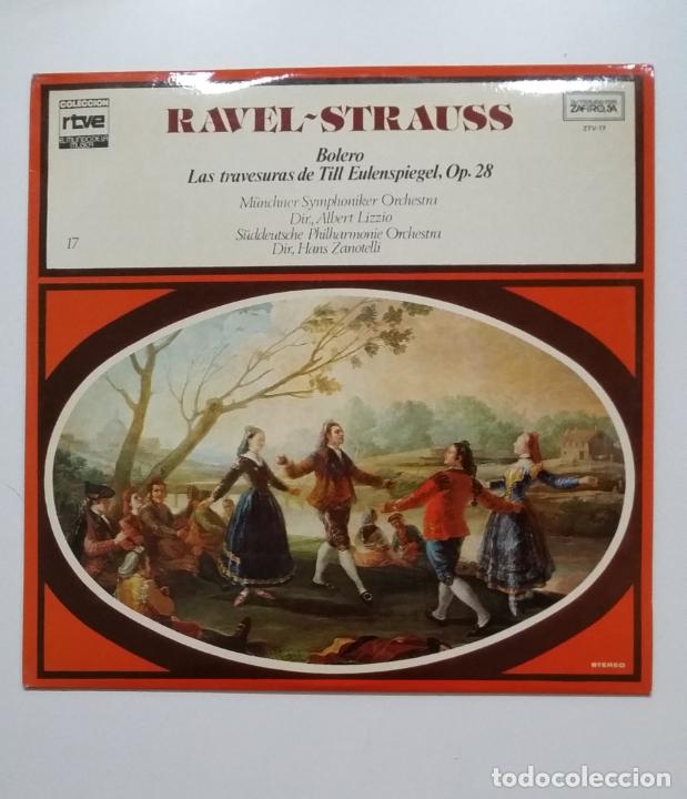 Dischi in vinile: COLECCION RTVE EL MUNDO DE LA MUSICA. N&ordm; 17. RAVEL STRAUSS. BOLERO. TDKDA72