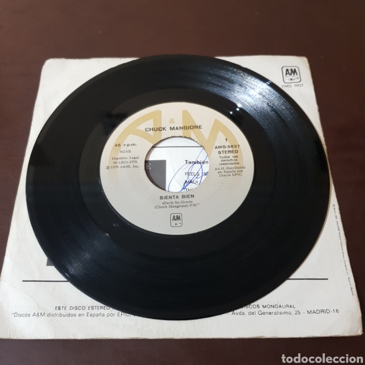Discos de vinilo: CHUCK MANGIONE - SIENTA BIEN - Foto 3