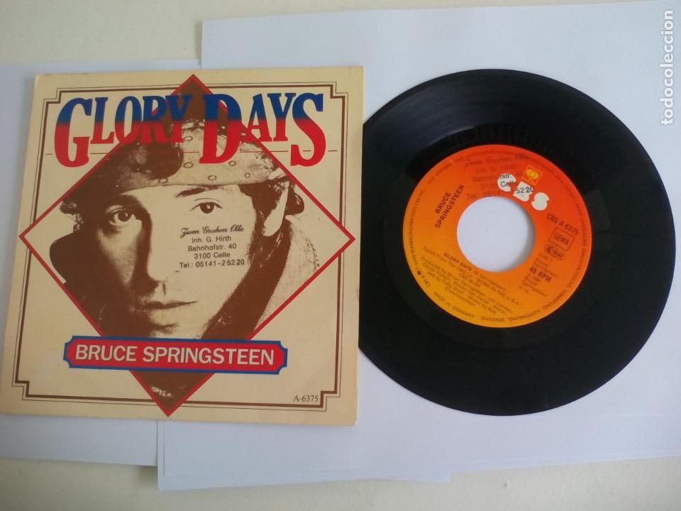 Discos de vinilo: GLORY DAYS, BRUCE SPRINGSTEEN. 1985. CBS. GERMANY - Foto 1