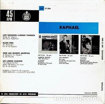 Discos de vinilo: RAPHAEL. Un largo camino - Foto 2