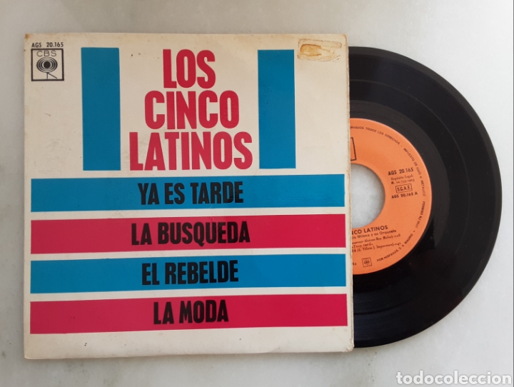 Discos de vinilo: Los cinco latinos Ep Ya es tarde +3 - Foto 1