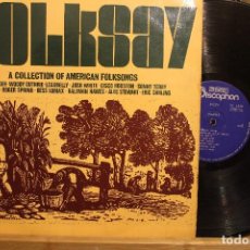 Discos de vinilo: FOLKSAY / A COLLECTION OF AMERICAN FOLKSONGS / 1973 DISCOPHON LETRA EN CARATULA BLUES FOLK . Lote 199102890