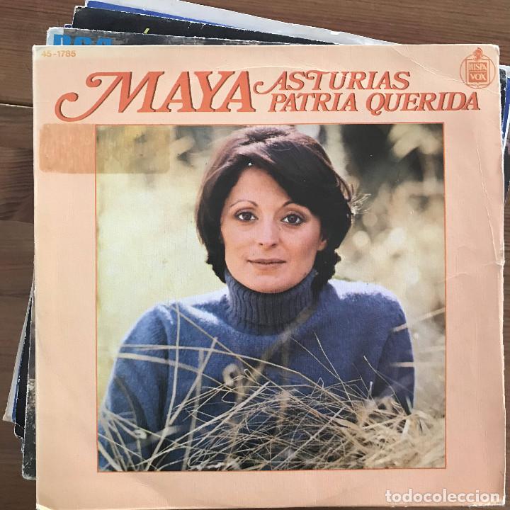 Discos de vinilo: MAYA - ASTURIAS PATRIA QUERIDA - SINGLE HISPAVOX 1978 - Foto 1