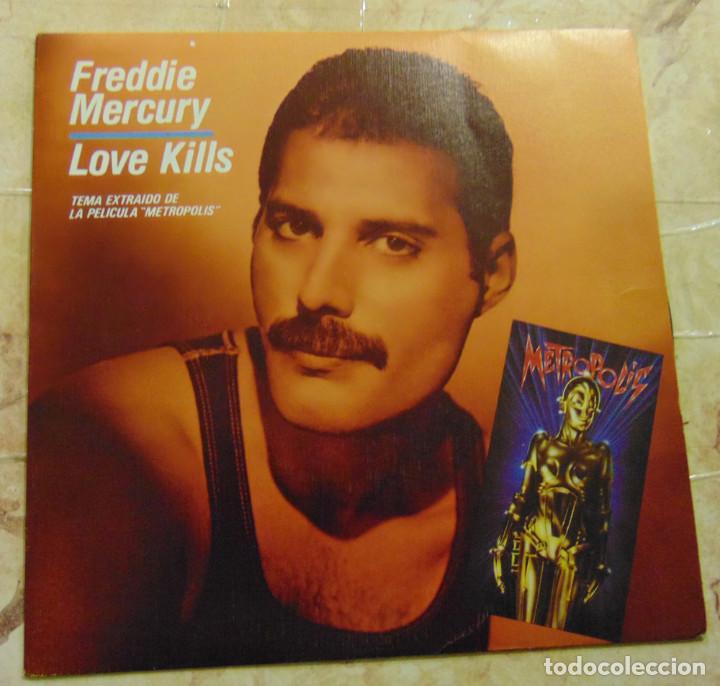 Vinyl-Schallplatten: Freddie Mercury&lrm;&ndash; Love Kills - SINGLE PROMO 1984