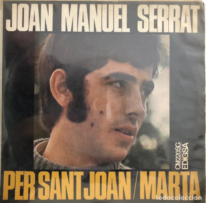 Discos de vinilo: JOAN MANUEL SERRAT, single PER SANT JOAN - Foto 1
