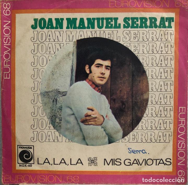 Discos de vinilo: JOAN MANUEL SERRAT, single LA LA LA - EUROVISION / 68 - - Foto 1