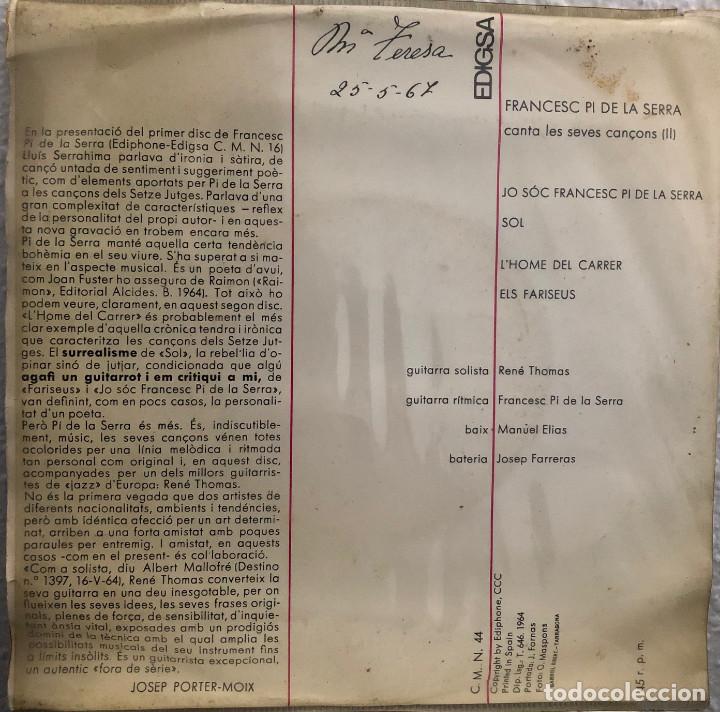 Discos de vinilo: FRANCESC PI DE LA SERRA, ep - Foto 2