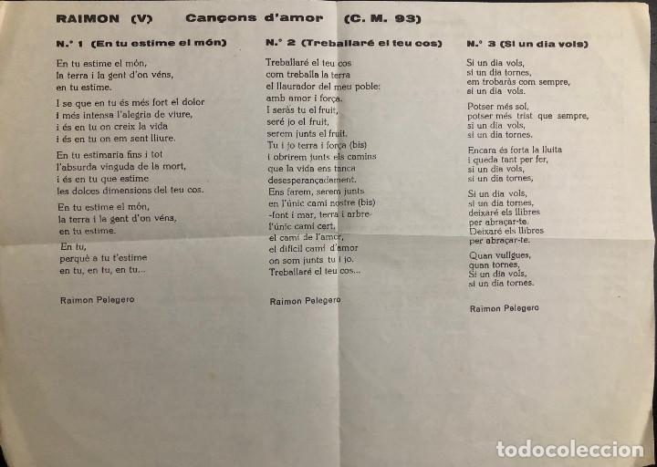 Discos de vinilo: RAIMON - ep - En tu estime el m&oacute;n - - Foto 3