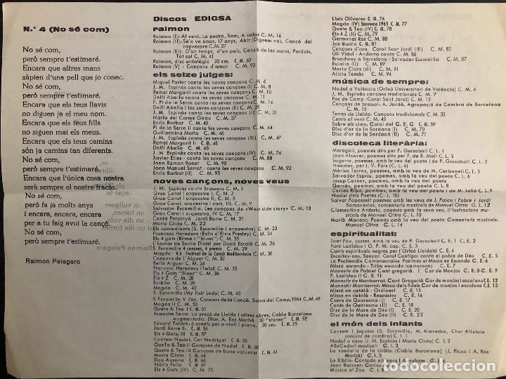 Discos de vinilo: RAIMON - ep - En tu estime el m&oacute;n - - Foto 4