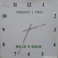 Discos de vinilo: TWENTY TO TWO - BACK FOR GOOD