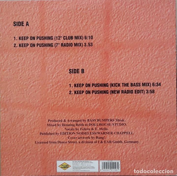 Discos de vinilo: BASS BUMPERS - KEEP ON PUSHING - Foto 2