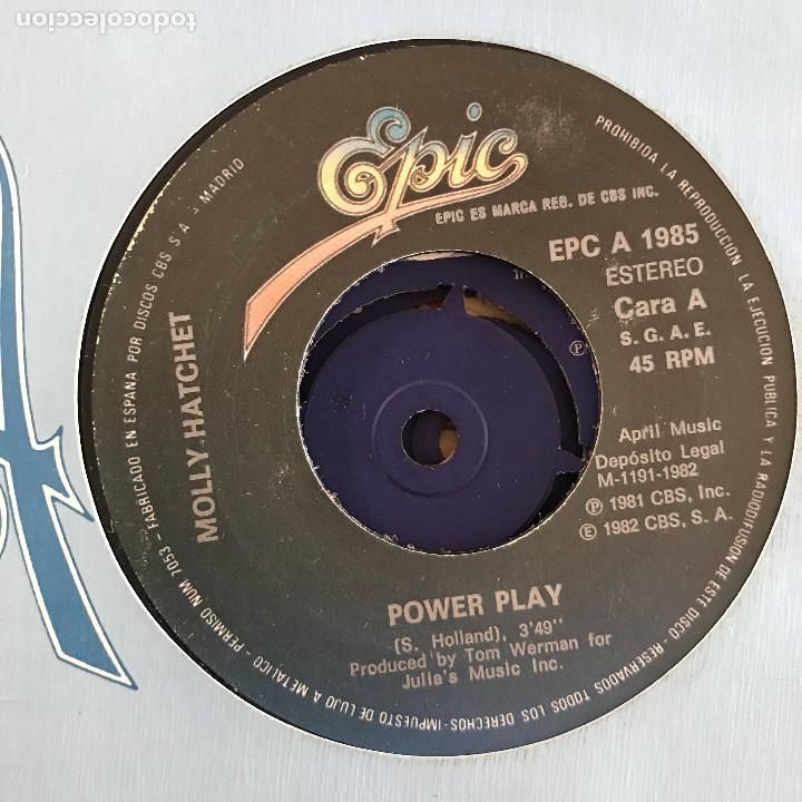 Discos de vinilo: MOLLY HATCHET - POWER PLAY - SINGLE EPIC SPAIN 1982 - Foto 1