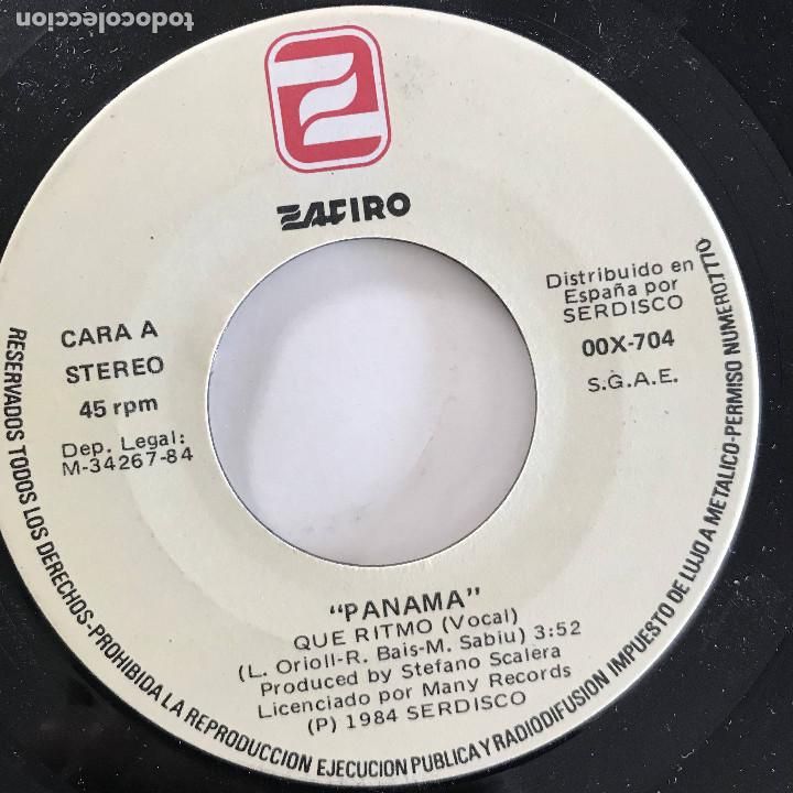 Discos de vinilo: PANAMA - QU&Eacute; RITMO - SINGLE ZAFIRO SPAIN 1984 - Foto 1