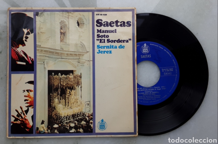 Discos de vinilo: Saetas Manuel Soto El sordera Ep - Foto 1