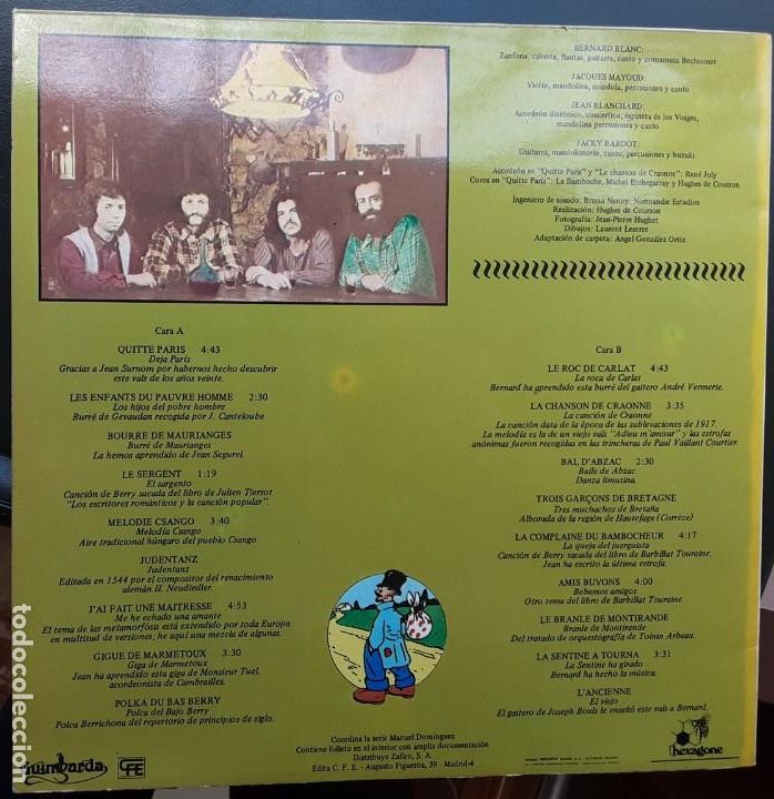 Discos de vinilo: LA BAMBOCHE, QUITTE PAR&Iacute;S,  CON LIBRETO - Foto 2