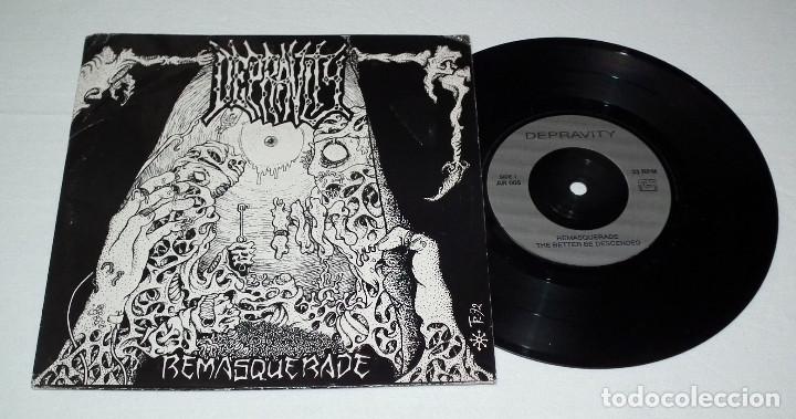 Discos de vinilo: SINGLE DEPRAVITY - REMASQUERADE - Foto 3