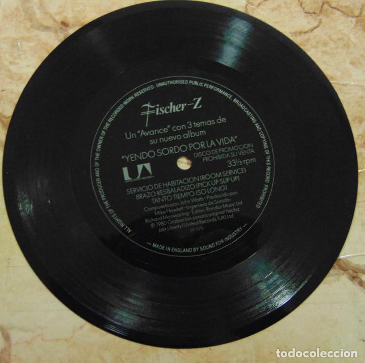 Vinyl-Schallplatten: Fischer-Z&lrm;&ndash; Yendo Sordo Por La Vida - SINGLE PROMO FLEXI 3 TEMAS -