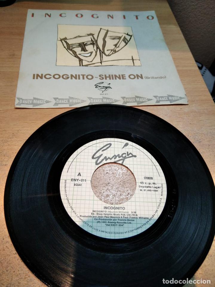 Discos de vinilo: INCOGNITO - INCOGNITO / SHINE ON - SINGLE1981 - Foto 1