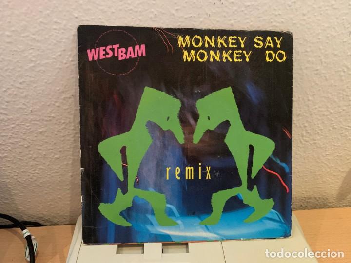 Discos de vinilo: WestBam &lrm;&ndash; Monkey Say, Monkey Do. SINGLE VINILO. ENTREGA 24. ESTADO VG+ - Foto 1