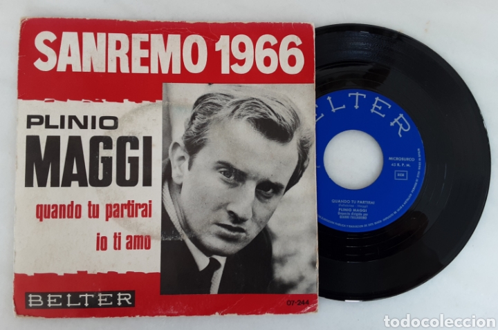 Discos de vinilo: Plinio Maggi San Remo 1966 - Foto 1