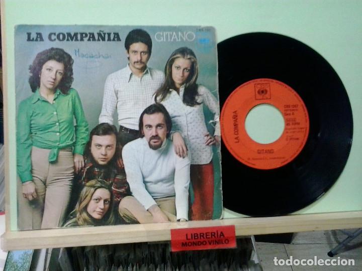 Discos de vinilo: LMV - La compa&ntilde;ia. Gitano / Do&ntilde;a Asunci&oacute;n. CBS 1973, ref. CBS 1357 -- Single - Foto 1